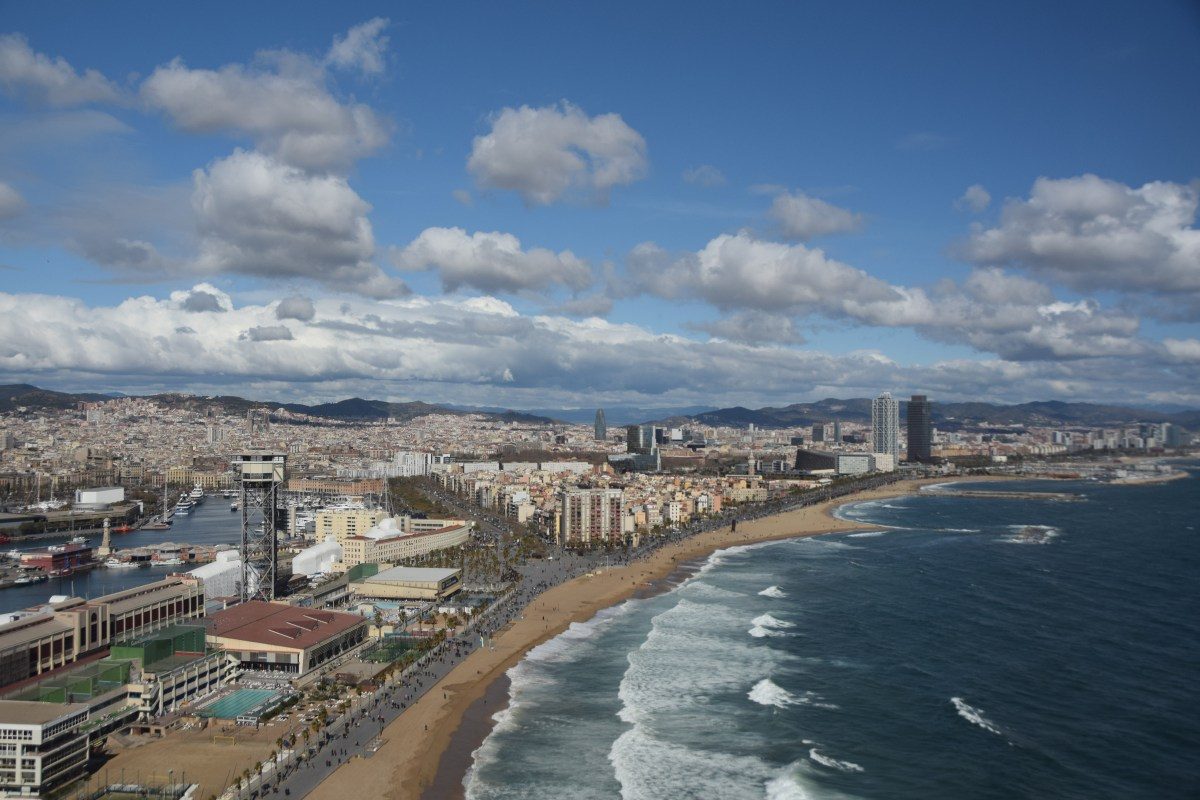 Vista aèria del litoral de Barcelona